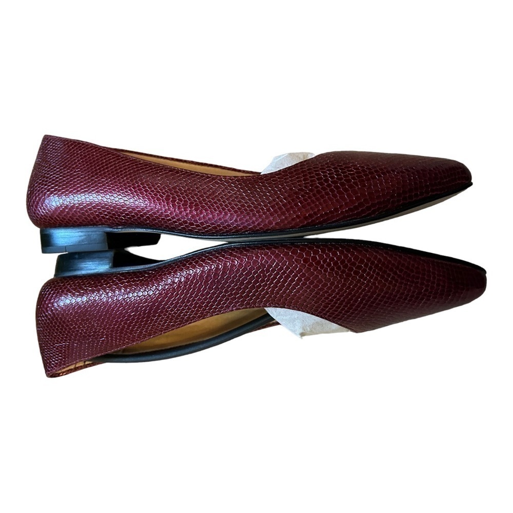 Walking Cradles Wine Reece Leather Flat - Women - Picture 7 of 14